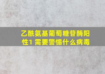 乙酰氨基葡萄糖苷酶阳性1 需要警惕什么病毒